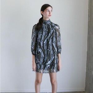 Apiece Apart La Sierra Wild Earth Silk Mini Dress